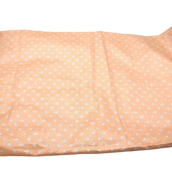 Vintage Margin Designs Screen Print Cloth, Mauve with Blue Flowers Floral Cottag - Picture 1 of 5